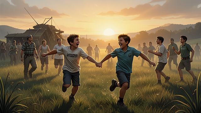 Brothers After Victory from "Kevin the Star Striker". Brothers After Victory Relief Without Ceremony Kevin and Tyler do not need a formal apology; their shared run and familiar teasing already restore their…