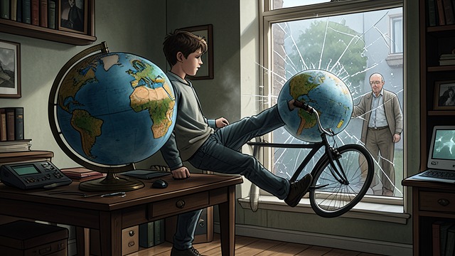 The Globe Attack from "Kevin the Star Striker". The Globe Attack Punishment Intensifies Alex’s father removes his equipment and imposes a total soccer ban, treating the sport as a dangerous obsession.