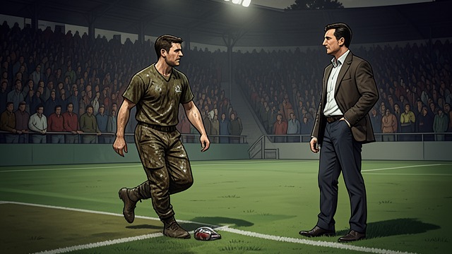 Larry’s Tactical Return from "Kevin the Star Striker". Larry’s Tactical Return Reentering the Field Larry returns with Roger after being summoned from the lakeside training ground.