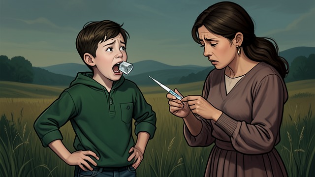 The Second Deception from "Kevin the Star Striker". The Second Deception A More Extreme Trick Diego swallows three ice cubes and holds his breath while his mother measures his temperature.