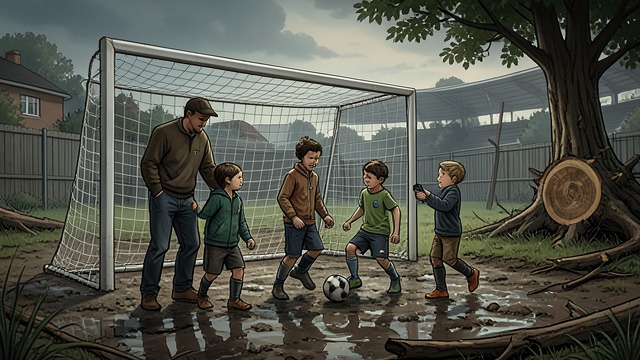 Wild Under Punishment from "Kevin the Star Striker". Wild Under Punishment Authority Pushes Back Parents punish the children for turning homes into improvised stadiums.