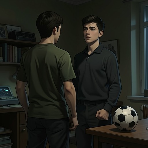 Alex’s Defiance at Home from "Kevin the Star Striker". This flow follows Alex’s silent conflict with his father and the way soccer becomes his language of resistance.
