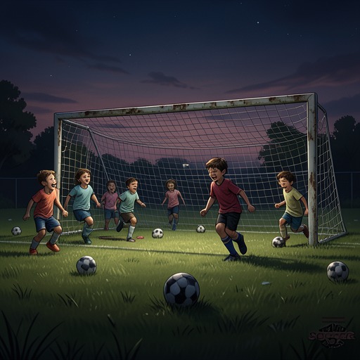 The Soccer Field as Shared Home from "Kevin the Star Striker". This flow traces the soccer field from a treasured childhood space to contested territory and finally to a responsibly defended home.