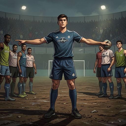 Kevin’s Leadership Education from "Kevin the Star Striker". This flow follows Kevin’s movement from boastful individualism toward responsible leadership and selfless play.