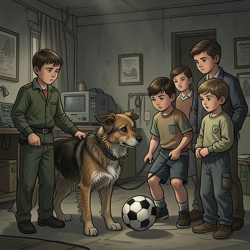 The Wild Bunch and Its Dog from "Kevin the Star Striker". This flow follows Sox from troublesome pet to training opponent, teammate, and final defender of the children.