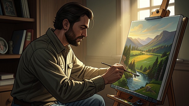 Creative Mourning from "It Must Be Love: A Mustang Prairie Romance". Pain into Form Artistic Work Jack Thorpe processes grief through paintings instead of suppressing it through routine.