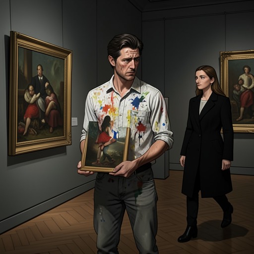 The Art Exhibition Oversight from "It Must Be Love: A Mustang Prairie Romance". This flow traces the conflict created when Jack Thorpe fails to invite Trixie Beaumont to his exhibition and the wound it exposes.