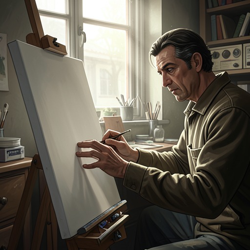 Art as Emotional Recovery from "It Must Be Love: A Mustang Prairie Romance". This flow develops the theme that creative work can expose buried feeling before conscious language catches up.