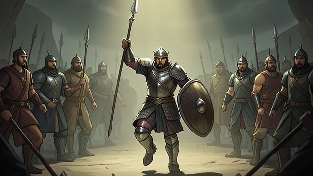 战斗成瘾,《《蒂妮娅与莉娅》》中的场景。Battlepoem战诗的高潮 仪式化暴力 Tinea将战斗化为编舞与诗歌,在长矛、盾牌、弹药与身体的节奏中寻找意义。 狂喜与恐惧 战斗最终引发战斗诱发的高潮反应,迫使她面对自己的身体究竟如何彻底地将快感与危险结合在一起。