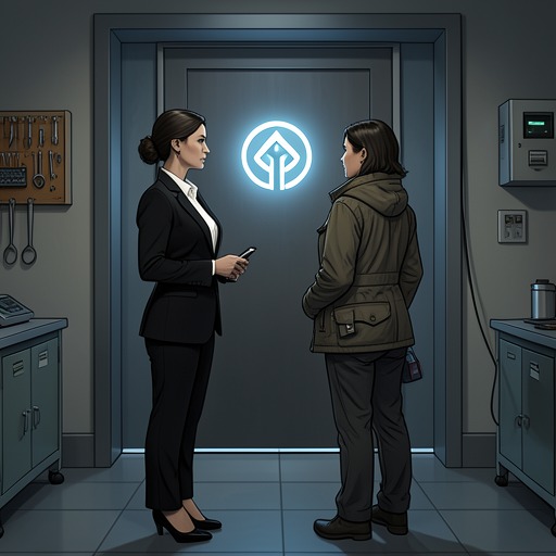 Leah and Ypsilon's Partnership from "Tinea and Leah: [Cyberpunk, Alien Incursions, Murder and Mayhem, Girl's Love (WLW)]". This flow traces Ypsilon's role as Leah's polite assistant, crisis companion, tactical partner, and trusted participant in her return home.