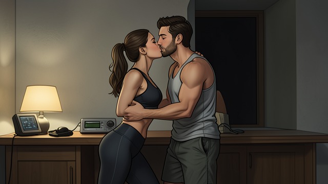 The First Kiss from "Sexy Just Walked Into Town: A Brit Babes Erotic Anthology". The First Kiss After a Zumba class, Grace and Dean share their first kiss, marking a significant moment in their relationship.