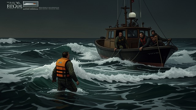 The Final Rescue from "Not Without Hope". The Last Sightline A Speck in the Waves After more than forty hours, a Coast Guard lookout notices orange against the white water.