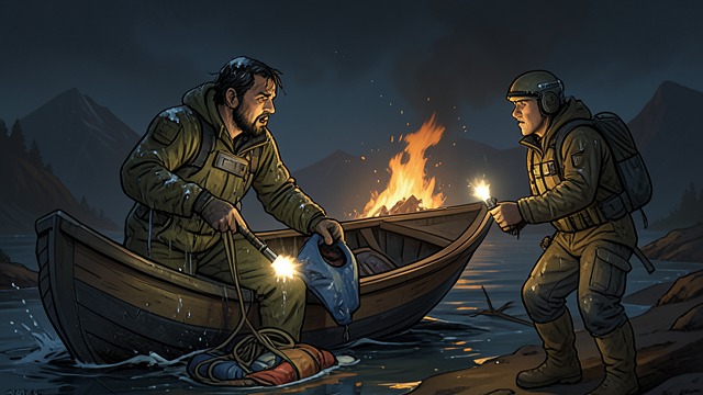 Emergency Organizer from "Not Without Hope". A Practical Leader Questions and Supplies Will asks about beacons, flares, water, and life jackets.