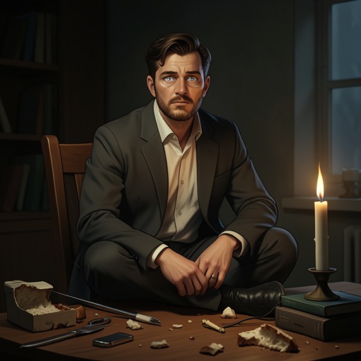 The Battle with Delirium from "Not Without Hope". This flow traces how cold, dehydration, hunger, and sleep deprivation alter perception and threaten Nick’s final judgment.