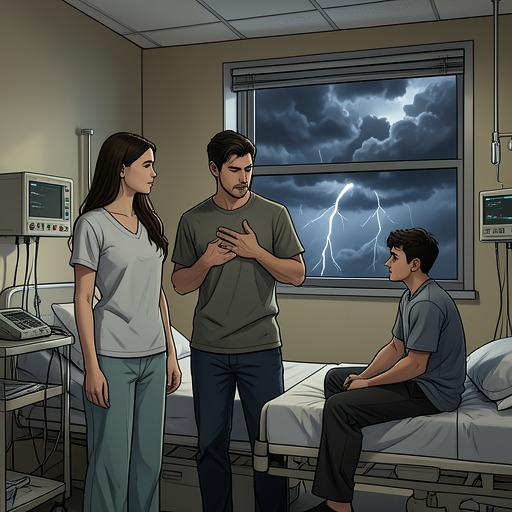 Nick and His Siblings from "Not Without Hope". This flow follows the protective sibling bond between Nick and Kristen through family history, emergency, and recovery.