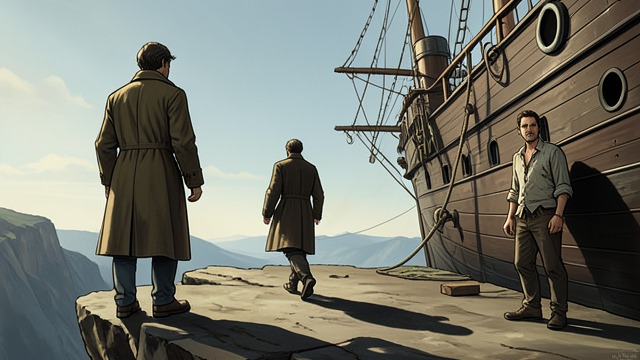 Desertion and Sabotage from "Chasing Sunlight". Men Who Stay Behind Terminus tempts Martin and Oscar to abandon the Endeavor, while Robert Masterson sabotages the ship.