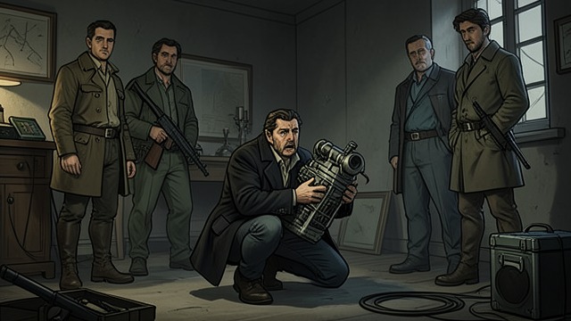 Robert’s Death from "Chasing Sunlight". The Saboteur Found The party locates Robert Masterson hiding with the stolen machinery and gems.