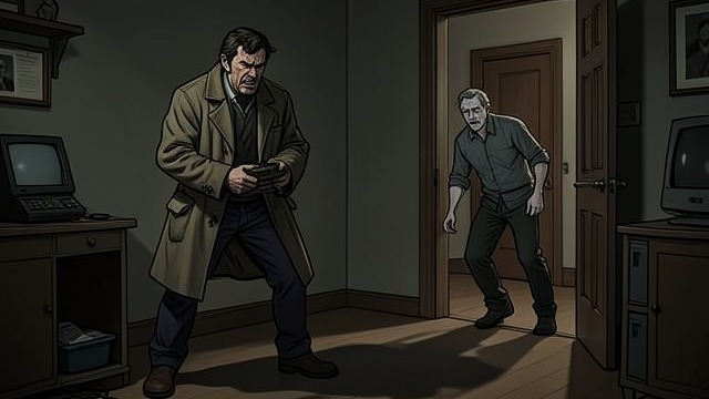 The Confrontation from "Chasing Sunlight". Harrington Cornered Jonathan confronts Harrington in the boardinghouse and uses supernatural intimidation rather than formal complaint.