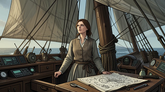 New Eastern Voyage from "Chasing Sunlight". Eleanor Takes the Helm of Purpose Eleanor boards the repaired Endeavor for another eastern expedition.