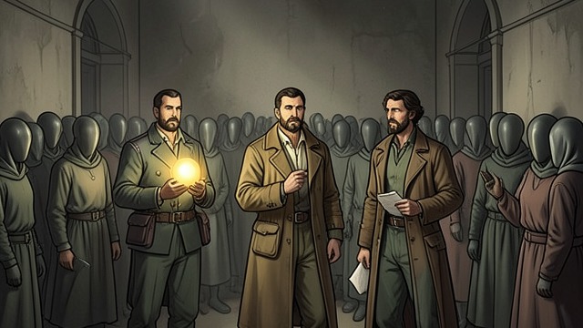 Three Children of Man from "Chasing Sunlight". Being Measured The Players identify Jonathan, Antomine, and Eleanor as the significant human figures aboard the ship.