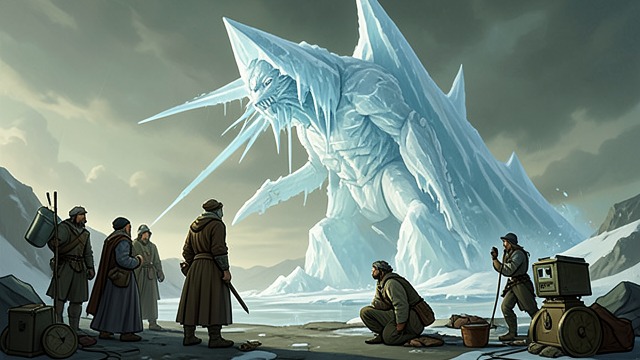 The Glacilium Question from "Chasing Sunlight". The Dead’s Witness A vast glacilium appears and asks who disturbed the dead.