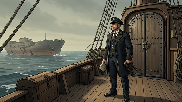The Returning Captain from "Chasing Sunlight". Wealth and Wanderlust Montgomery returns with the Endeavor and enough gold to repair her.