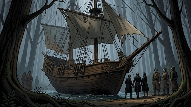 The Expedition Reaches Its Limit from "Chasing Sunlight". The Ship Stops The Endeavor reaches the Grave of Wood but cannot safely continue toward sunlight.