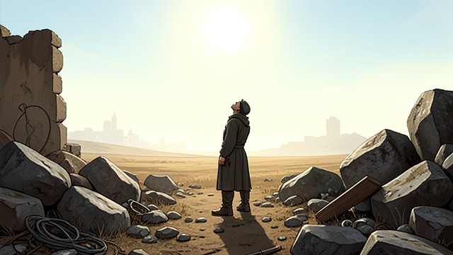 Ruins After Sunlight from "Chasing Sunlight". History Reduced to Ash Inside Bright Defile, Jonathan sees the ruins and journeys of the east as small fragments beneath a greater reality.