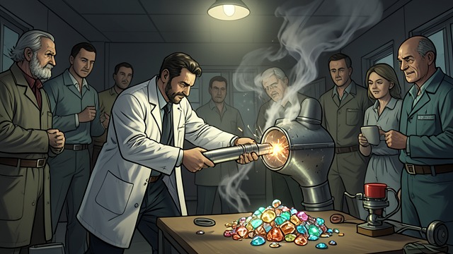 The Final Sabotage from "Chasing Sunlight". Robert Damages the Ship Robert smashes the Zint manifold and steals the natural gems required for efficient travel.