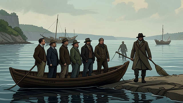 The Abandonment from "Chasing Sunlight". Leaving the False Haven Martin and Oscar choose to remain in Terminus, while the Endeavor departs with the rest.