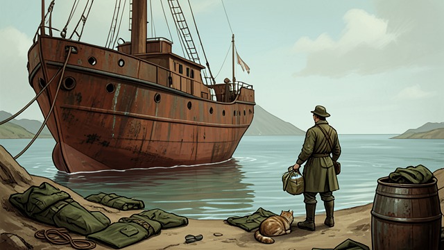 The Discovery Revisited from "Chasing Sunlight". Returning to the Wreck Jonathan finds the Discovery still tethered near a forbidden grave.
