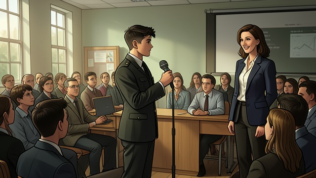 An Invitation to Speak from "I'd Like to Apologize to Every Teacher I Ever Had". An Invitation to Speak A surprising offer Ms. DeNaples invites Danza to announce the teachers’ talent show over the intercom.