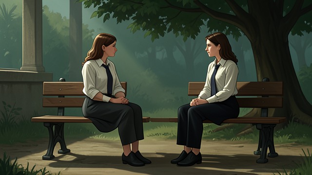A Fragile Pause from "I'd Like to Apologize to Every Teacher I Ever Had". A Fragile Pause No simple resolution The girls agree to cool off and focus on what they once valued in each other.