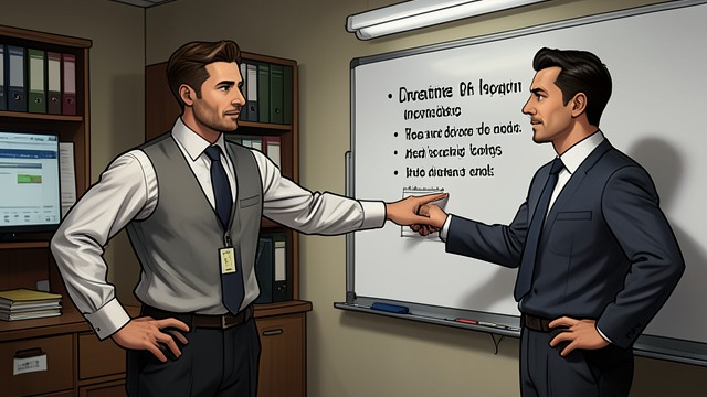 A First-Year Encounter from "I'd Like to Apologize to Every Teacher I Ever Had". A First-Year Encounter A helpful colleague Joe Connelly tells Danza about the school’s sign-in procedure, preventing further trouble with the administration.