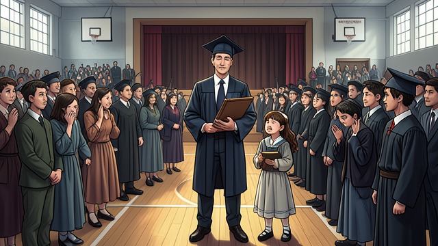 A Farewell at Graduation from "I'd Like to Apologize to Every Teacher I Ever Had". A Farewell at Graduation A shared ending Nakiya joins the students who respond emotionally when Danza admits he will miss them.