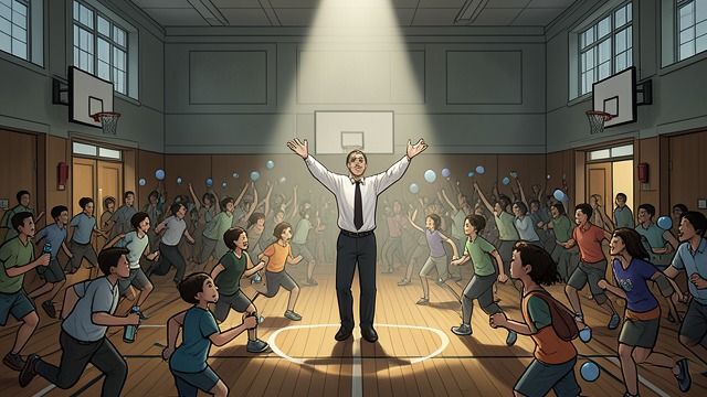A School Responds to a Stampede from "I'd Like to Apologize to Every Teacher I Ever Had". A School Responds to a Stampede A ceremony erupts A water balloon thrown during the passing of school leadership triggers a larger battle with bottles and a…