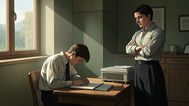 A Sudden Decline from "I'd Like to Apologize to Every Teacher I Ever Had". A Sudden Decline A changed pattern Gwen, usually a solid student, begins to slack off and gives Danza hostile looks.