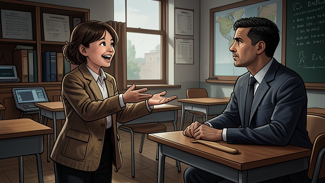 The First Welcome from "I'd Like to Apologize to Every Teacher I Ever Had". The First Welcome A bright entrance Nakiya is among the first students to enter Danza’s classroom.