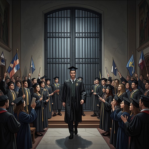 From Classroom to Graduation from "I'd Like to Apologize to Every Teacher I Ever Had". The end-of-year rituals turn Danza’s uncertain experiment into a public account of what he learned from students, teachers, and families.
