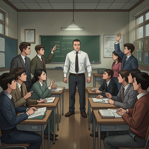 The School’s Students Become Teachers from "I'd Like to Apologize to Every Teacher I Ever Had". Students repeatedly advise, challenge, and support Danza, showing that classroom authority can grow through reciprocal learning.