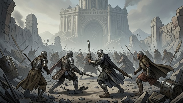 The Rikel Stalemate from "Systema Delenda Est". The Rikel Stalemate Locked Dungeons The System seals dungeons and places Azoths around the portal, preventing Cato from taking the anchors he needs.