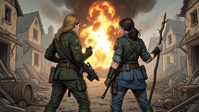 Two Survivors from "Systema Delenda Est". Two Survivors Shared Loss Raine and Leese grow up after their village is destroyed, relying on each other when family and community disappear.