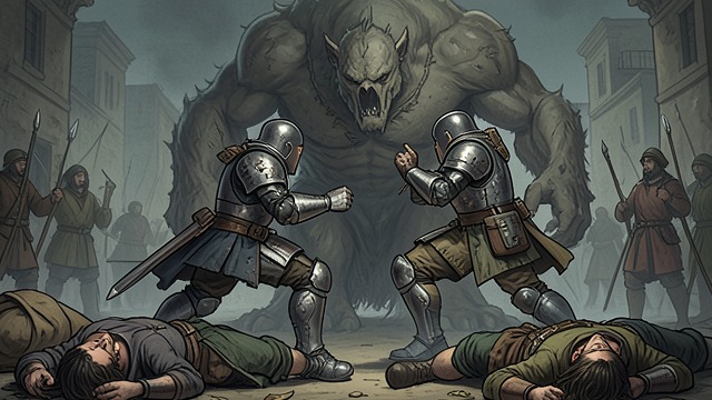 The Gosruk Defeat from "Systema Delenda Est". The Gosruk Defeat Ordinary Adventurers Raine and Leese begin as Gold adventurers who trust the System’s quests and rely on familiar party tactics.
