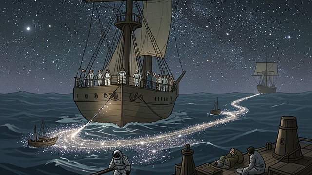 The Trailblazer Voyage from "Systema Delenda Est". The Trailblazer Voyage A Deliberate Journey Raine, Leese, Lorraine, Kirk, and other travelers sail between stars in the Trailblazer.