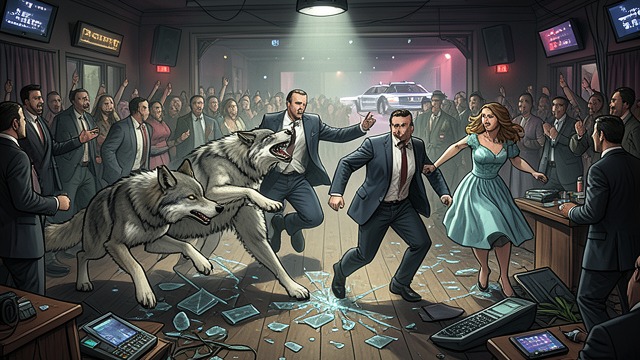 Nightclub Battle from "Alpha Wolf Mate Mega Bundle (Paranormal BBW Werewolf Erotic Romance 7-Pack)". Nightclub Battle Public Exposure Multiple wolves fight inside Orchid Lounge, causing mass panic and serious property damage.
