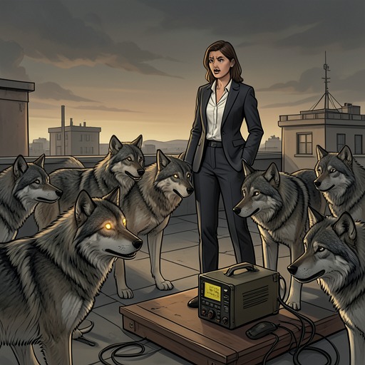 Amber's Corporate Claim from "Alpha Wolf Mate Mega Bundle (Paranormal BBW Werewolf Erotic Romance 7-Pack)". This flow charts Amber James's passage from overworked analyst to Thomas Anderson's claimed mate after a rooftop pack attack.