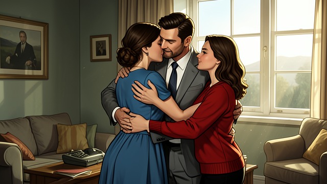 Family Embrace from "Grumpy Billionaire CEO's Nanny: An Age Gap Forced Proximity Romance". Family Embrace Physical Reconnection Indy’s father embraces her, and her mother joins the hug.