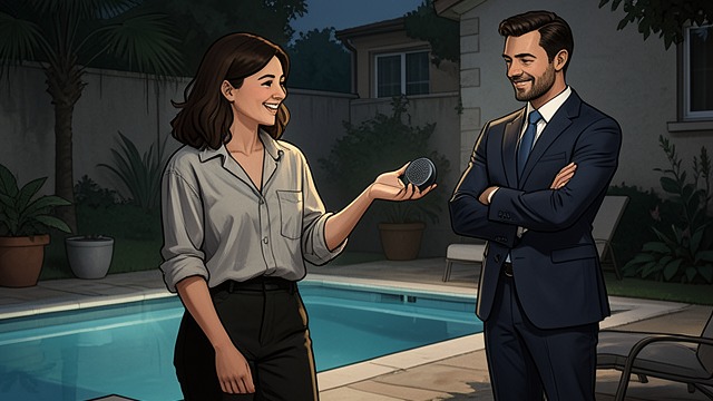 Noise Restriction from "Grumpy Billionaire CEO's Nanny: An Age Gap Forced Proximity Romance". Noise Restriction Domestic Friction Isabella plays music loudly by the pool while Derek works.