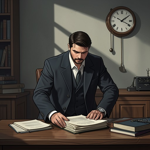 Work as Escape and Service from "Grumpy Billionaire CEO's Nanny: An Age Gap Forced Proximity Romance". This flow interprets Derek’s business life as both a source of responsibility and a recurring method of avoiding emotional confrontation.