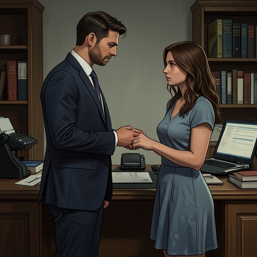 The Employment Boundary from "Grumpy Billionaire CEO's Nanny: An Age Gap Forced Proximity Romance". This flow traces the ethical and emotional tension created by Derek’s position as Indy’s employer.